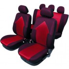 SEAT COVER ARROW RED REAR SET