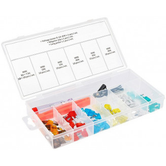 92-PCS. MINI FORK FUSE SET + TESTER CARMOTION, 86303C