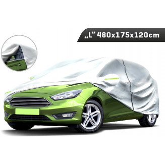 AUTOSUOJA L 480X175X120CM 3-KERROS HEIJASTILLA JA OVILUKOLLA CARMOTION, 86372C