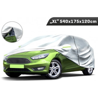 AUTOSUOJA XL 540X175X120CM 3-KERROINEN HEIJASTILLA JA OVILUKOLLA CARMOTION, 86373C