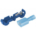 CONNECTEUR INTERMÉDIAIRE/ROBBER DE TYPE T BLEU 2.5-4.0MM 16-14AWG 15A 5PCS CARMOTION