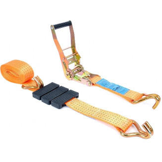3-POINT CAR TRANSPORT LOCKING STRAP 50MM 5T. 2.5+0.5M. WITH 2 HOOKS CARMOTION, 86574C