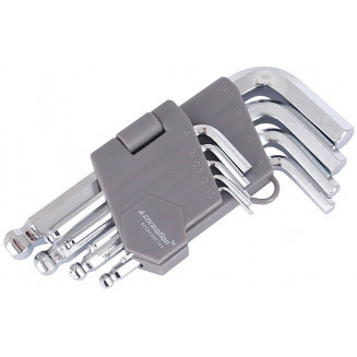9-OS. L-HEX WRENCH SET. 1.5-10MM BALLPOINT 130MM CARMOTION, 86716C