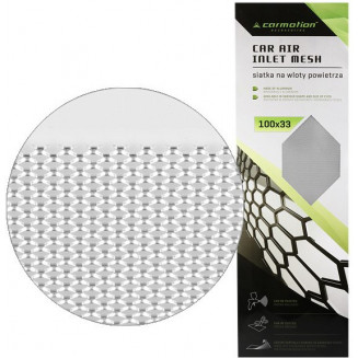 ALUMINUM MESH 33X100CM WITH 2X4MM HOLES SILVER CARMOTION, 86752C