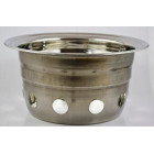 BEAUTY SHIELD BACK WITH NUT PROTECTION 22.5 CHROME (CYLINDER TYPE. CENTER OPENED)