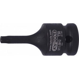 1/2&quot; TORX IMPACT SOCKET T30. 60MM KS VERKTYG, 911.0912