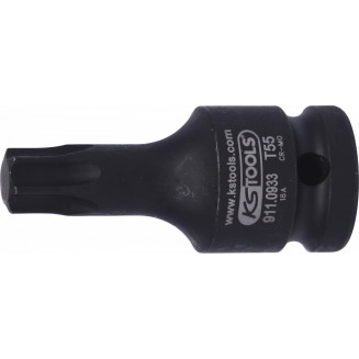 1/2&quot; TORX IMPACT SOCKEL T55. 60MM KS VERKTYG, 911.0933