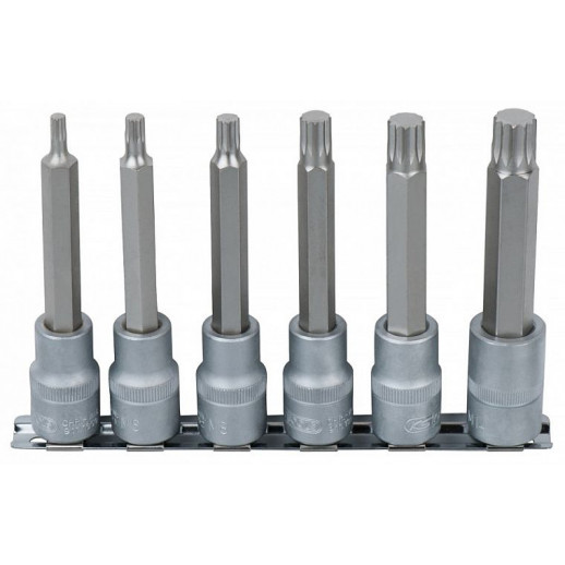 6-ОС. НАБОР НАСАДОК С 12 ШАГАМИ ДЛИНЫ 1/2 ДЮЙМА. M5-M14. 110 ММ. НА KS Tools
