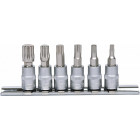6-ОС. 1/4-дюймовая 12-шаговая бита с патроном, комп. M4-M10. ЗДЕСЬ KS Tools
