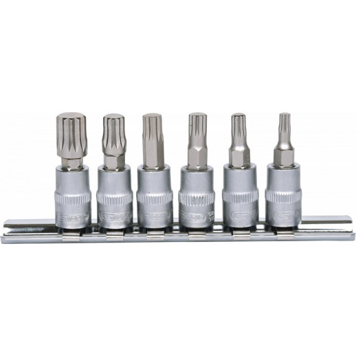 6-ОС. 1/4-дюймовая 12-шаговая бита с патроном, комп. M4-M10. ЗДЕСЬ KS Tools