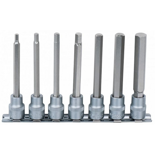 7-ОС. ДЛИННАЯ ШЕСТИГРАННАЯ НАВОДНАЯ БИТА 3/8 ДЮЙМА, 4–12 ММ. НА KS Tools.