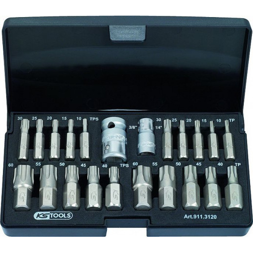 22-ОС. НАБОР БИТ TORX PLUS 10 ММ (3/8 дюйма) + 1/4 дюйма И 5-ТИ TORX. 10-TS60 KS ИНСТРУМЕНТЫ