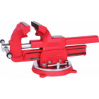 VICES WITH PIPE HOLDER. ROTARY BASE 125MM KS TOOLS