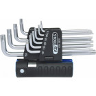 10-PIECE. L-TORX WRENCH SET T8-T50. LONG KS TOOLS