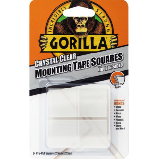 GORILLA TAPE &quot;MOUNTING TAPE SQUARES&quot; 25X25MM 24PCS NORDIC, 947006082