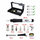 10-PIECE GAS SOLDERING IRON + ACCESSORIES KS TOOLS