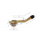 TL-VALVE TRUCK/TRAILER V3-16-1 (65MSF) BORE=20.5. L=36+29MM. BENDED