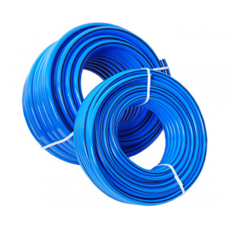 TUBO TECNICO 50M 8/12MM. CORAZZATO. BLU. 20BAR (ARIA/ACQUA), 997000360
