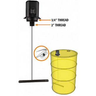 INDICATORE DI LIVELLO PER FUSTI OLIO DA 200 LT FILETTI DA 2&quot; E 3/4&quot;. 1771. EKS APAC, 997000410