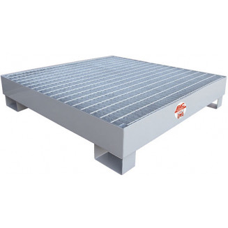 BASE A BARILE CON VASCA DI RACCOLTA. PER BARILI 4X200L. METALLICO 1759.4 APAC, 998000090