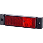 LD129 KÜLJETULI LED PUNANE 12/24V 0.5M JUHE 130X33X17MM
