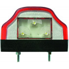 NUMBRITULI LED 12/24V. PUNANE KORPUS. TÜÜP ASPÖCK 100X60X65MM