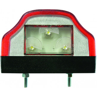 NUMBRITULI LED 12/24V. PUNANE KORPUS. TÜÜP ASPÖCK 100X60X65MM, 999020840