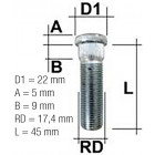 ШПИЛЬКА TP16X1.50/36/17.4 (P50/36. D17.4) M1615RE45N