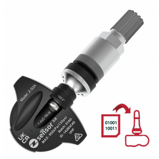 TPMS SENSOR ZYLUX Z-S2A MED AL.VENTIL (PROGRAMMERBAR), 999029795