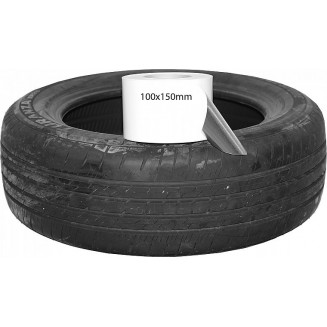 ADESIVO PER PNEUMATICI BIANCO. 100X150/500PZ. RULLO (PNEUMATICO PLUS), 999029990