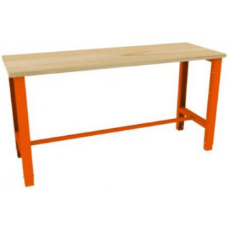 DARBO STALAS 1765X620MM. SWT17/1 SU STANDARTINĖ PLOKŠTELĖ. MET. MALOW SU STIPRINAMU KRAŠTU, 999032400