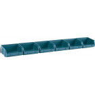 STORAGE BOXES NO.101/6PCS ON METAL RAIL. PP. 201 ARTPLAST