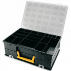 4400 PLASTIC BOX WITH COMPARTMENTS 2 SIDED 360X252X128MM ARTPLAST