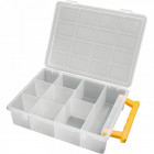 3350T PLASTIC BOX WITH 9 COMPARTMENTS. TRANSPARENT. 242X188X60MM ARTPLAST