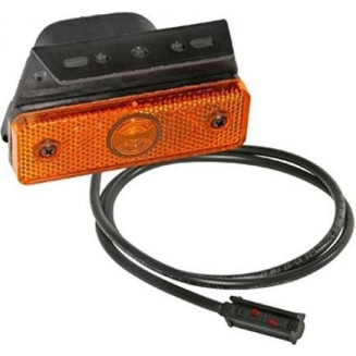 БОКОВОЙ ФОНАРЬ ЖЕЛТЫЙ SCHMITZ SIDEPOINT ASPÖCK.12/24V 0.5M КАБЕЛЬ 95X55X74.3MM, 999039690