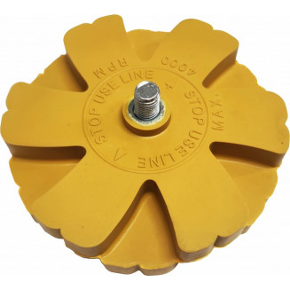 SEGMENTTI LIIMAJÄÄNTÖJEN POISTAMISEKSI KUMIVAIHTEISTA (4000 RPM) 90 mm. VELG.EE, 999040280K