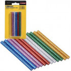 GLUE STICK COLORED GLITTER 12PCS 7.2X100MM