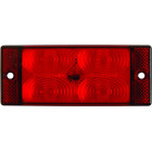 LPD591 LISADPIDURI-UDUTULI LED 107X46MM PUNANE 12/24V