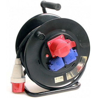 ALARGADOR EN BOBINA 230V Y 400V/20M 5X2.5MM2 CON FUNDA DE GOMA 16A. IP44, 999041155