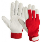 215-11 (202-11) SWAN LEATHER TEXTILES WORK GLOVES WITH BACK M +