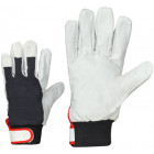 252-10 SWINE LEATHER TEXTILE WITH FLEECE LINING WORK GLOVES M +