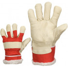 207-11 SWAN LEATHER TEXTILE WITH HAIRY LINING WORK GLOVES “AKRYL” M +
