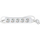 TOIMISTOJATKOJOHTO 5-PAIKA 5M 3G1.0MM² 10A VALKOINEN