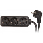 OFFICE EXTENSION CORD 3 SOCKETS 5M 3X1.0MM2 BLACK