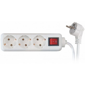 ALARGADOR OFICINA CON INTERRUPTOR 3 TOMAS 3M 3X1.0MM2 BLANCO, 999042687
