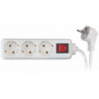 OFFICE EXTENSION CORD WITH SWITCH 3 SOCKETS 5.0M 3X1.0MM2 WHITE