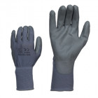 121-10 PU-BETRÆKET NYLON ARBEJDSHANSKER GRÅ