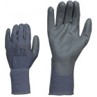 121-8 PU COATED NYLON WORK GLOVES GRAY