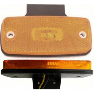 DOB-45DZ/K SĀNU GAISMAS LED. 12/24V. GUMIJAS KĀJA. VEIDS HELLA. DZELTENS. 0,5 M VADS, 999082470