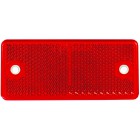 REFLECTOR RED 90X40MM. HOLE + STICKABLE